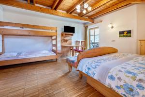 Postel nebo postele na pokoji v ubytování Lindenhof Apt 3