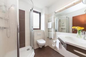 Koupelna v ubytování Hotel Strijewski