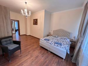Postel nebo postele na pokoji v ubytování Jurincom apartments na Vyhlidce