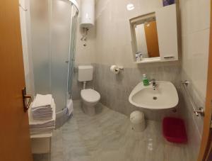 Koupelna v ubytování Apartman Igor