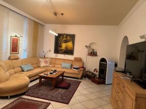 TV a/nebo společenská místnost v ubytování Luxury Apartment near City Media Harbour