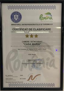 a certificate of eligibility for a fake fake diploma at Casa Maria in Constanţa