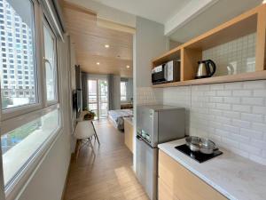 Kjøkken eller kjøkkenkrok på Zen Apartment
