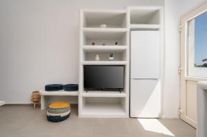 TV a/nebo společenská místnost v ubytování Bee Naxian House