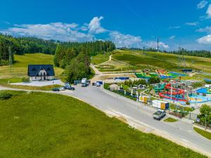 an aerial view of a park with a water park at Cieplica in Białka Tatrzańska