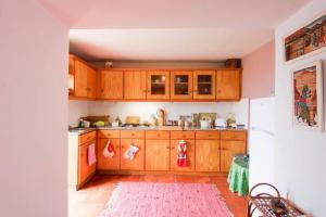 Kuchyň nebo kuchyňský kout v ubytování Cozy and traditional stone house