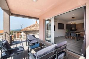 Balkón nebo terasa v ubytování Apartments Grubišić - Šibenik - parking included