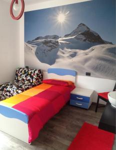 Postel nebo postele na pokoji v ubytování Grandi Cime Guest House