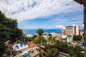 a view of the city and the ocean at Casa Anita in Puerto Vallarta