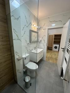Ένα μπάνιο στο Apartamente CasaBella +69 φωτογραφίες