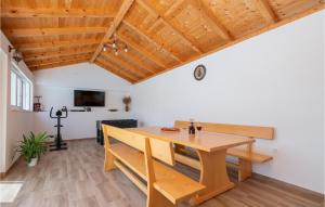 TV a/nebo společenská místnost v ubytování Gorgeous Home In Lokvicici With Wifi