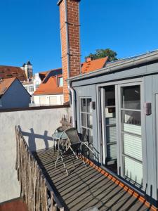 Balkón nebo terasa v ubytování Hotel b&b altes hinterhäusel