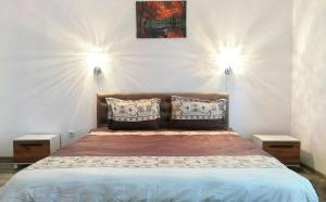 Ένα ή περισσότερα κρεβάτια σε δωμάτιο στο Casa Noastră