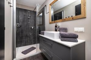 Kúpeľňa v ubytovaní Landhaus Rustika + 37 fotografií