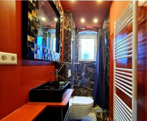 Koupelna v ubytování ArtHouse Lilienstein