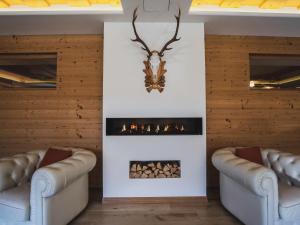 Χώρος καθιστικού στο Hotel Crozzon