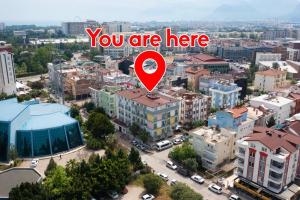 Ein allgemeiner Blick auf Antalya oder ein Stadtblick von der Ferienwohnung aus