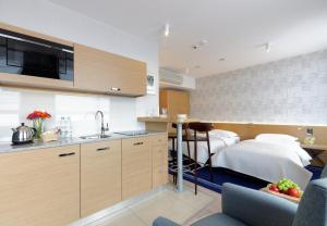 Kuchnia lub aneks kuchenny w obiekcie Hotel Marina Club Old Town View