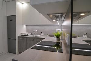 Kuchyňa alebo kuchynka v ubytovaní Apartamenty Bryza-Matejki 1B-Parking