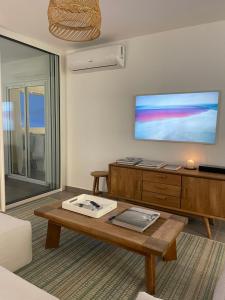 TV a/nebo společenská místnost v ubytování Appartement Aqua Nanda