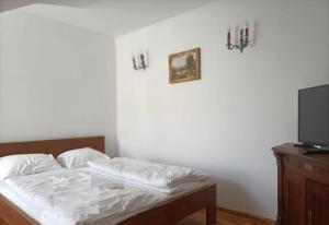 Łóżko lub łóżka w pokoju w obiekcie Willa Magnat