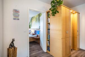 Rúm í herbergi á Im Rodeck Nest