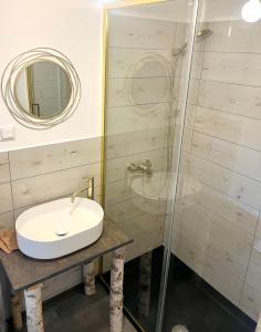 Koupelna v ubytování Hostel PrzyMorze