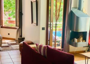 Uma área de estar em Studio vue sur mer