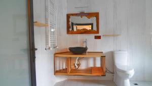 a bathroom with a sink and a toilet at Alpha Stone House in Goreme +184 photos
