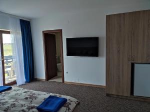 TV a/nebo společenská místnost v ubytování Casa Sturz