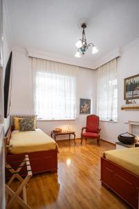 O zonă de relaxare la The Rock Guesthouse