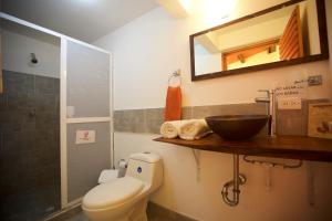 Koupelna v ubytování Karibbik Haus Hostel