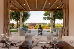 A seating area at Trulli Ericla Luxury