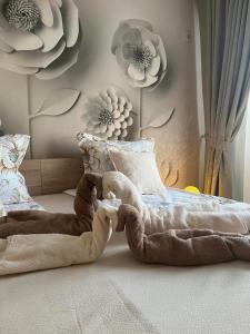 En eller flere senger på et rom på Deni's Apartment by the sea – Burgas