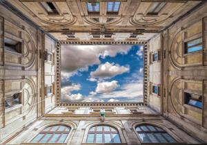 a view of the sky from the ceiling of a building at Le Dimore del Toscano in Catania