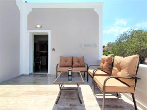 Zona de estar de Studio Elpida Santorini