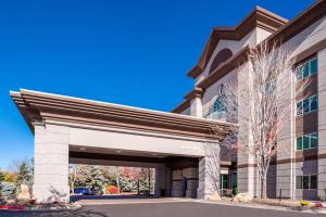 a parking garage in front of a building at Hampton Inn & Suites Boise/Spectrum in Boise