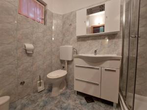 a bathroom with a toilet and a sink at Leona in Novigrad Istria +26 photos