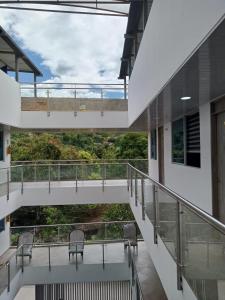 En balkong eller terrass på HOTEL GLASS LAS VEGAS