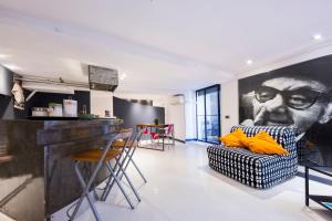 Kuchyň nebo kuchyňský kout v ubytování Loft La Città Vecchia