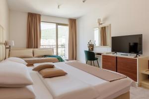 TV a/nebo společenská místnost v ubytování Hotel Kadmo by Aycon