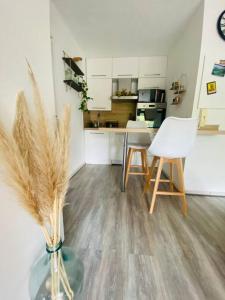 Køkken eller tekøkken på Superbe appartement, parking privatif et piscine + 4 billeder