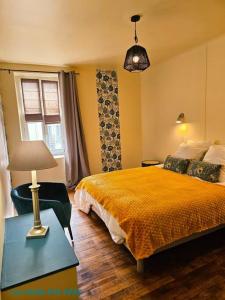 Кровать или кровати в номере Appartement La Roche-Bernard - 60m² plein centre