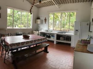 Ett kök eller pentry på Casa de campo con hermosa vista