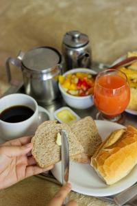 Možnosti snídaně pro hosty v ubytování Pousada Paraíso