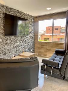 Istumisnurk majutusasutuses Apartamento con Excelente Ubicación en Envigado +10 fotot