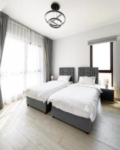 Ένα ή περισσότερα κρεβάτια σε δωμάτιο στο Spacious 2 bedroom in Madinat Jumeirah Living