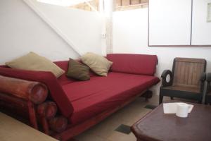 Posezení v ubytování Seabreeze Hostel Bali