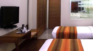 TV a/nebo společenská místnost v ubytování Regency Hotel