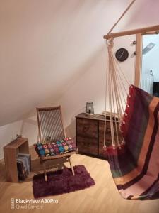 Posezení v ubytování Um Burebierg apartment 35m2